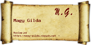 Magy Gilda névjegykártya